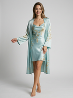 Alicia | Satin Nightdress Set with Matching Kimono