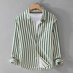 Leon | Stribet Casual Skjorte Herrer
