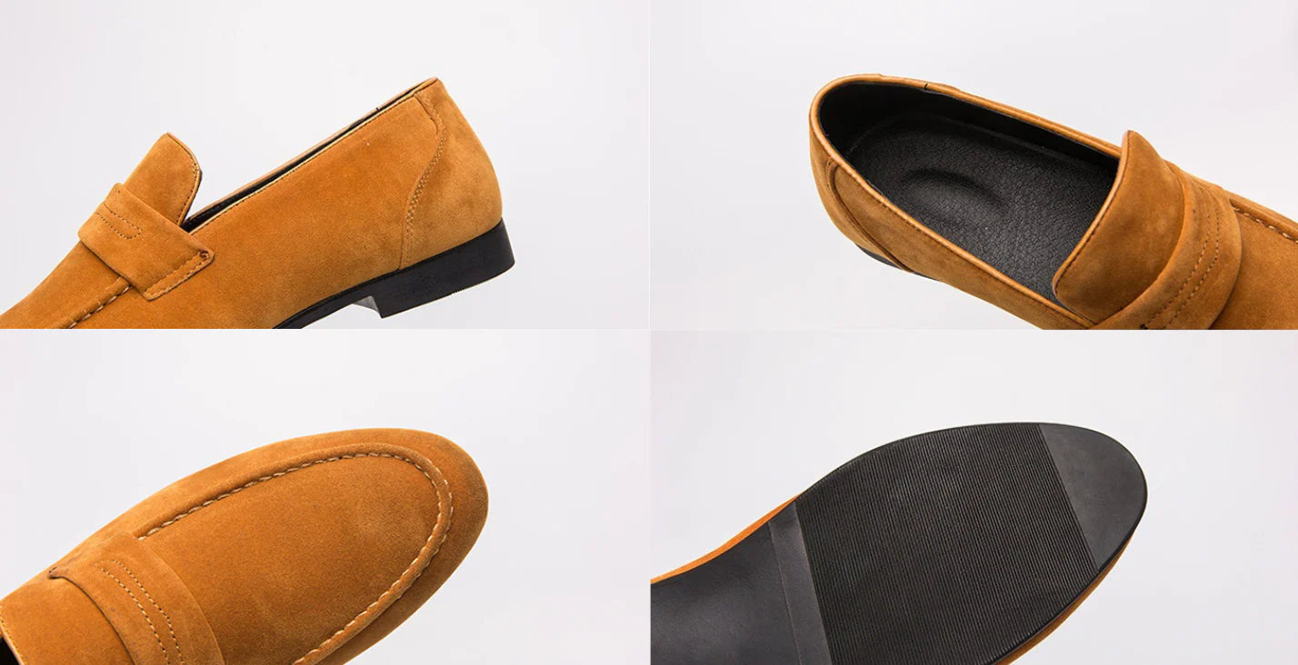 Alegro | Herrer Elegante Kalveskindsloafers med Lædersål