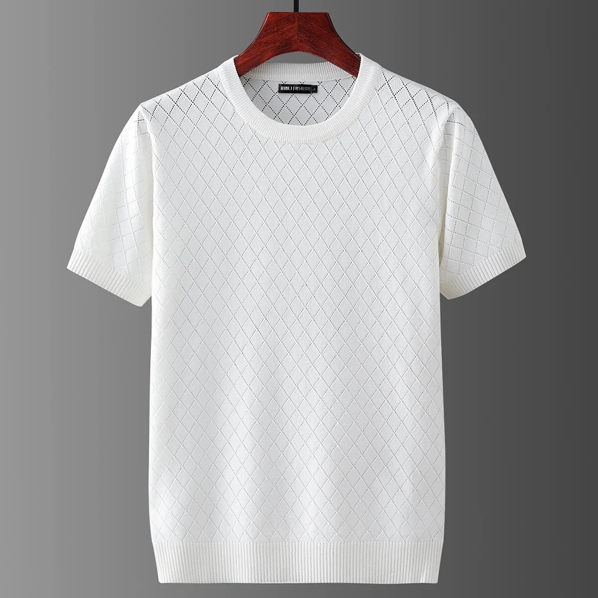 Ernesto™ | Camiseta de Punto de Verano para Hombre con Patrón de Cuadros y Diseño Transpirable | Camiseta Ligera