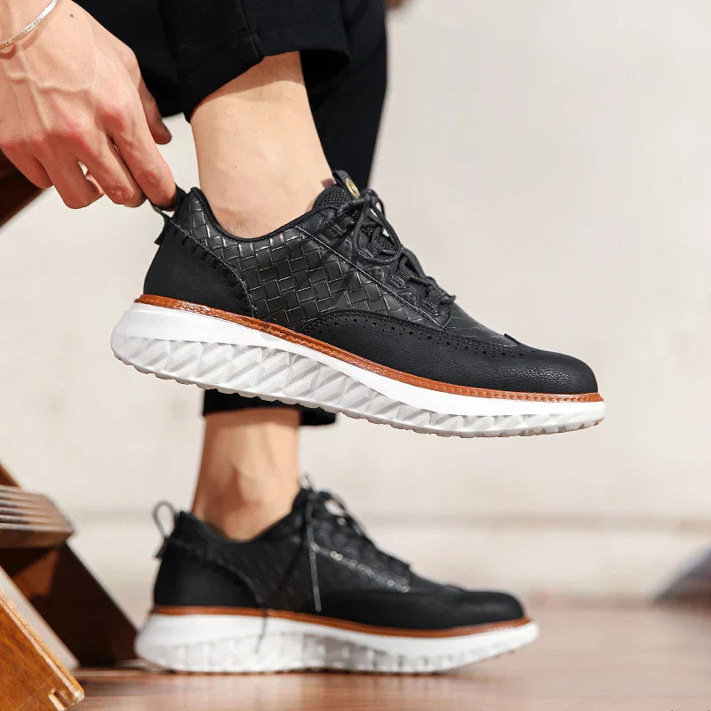 Alviero | Zapatos Ergonómicos para Hombre con Estructura Trenzada