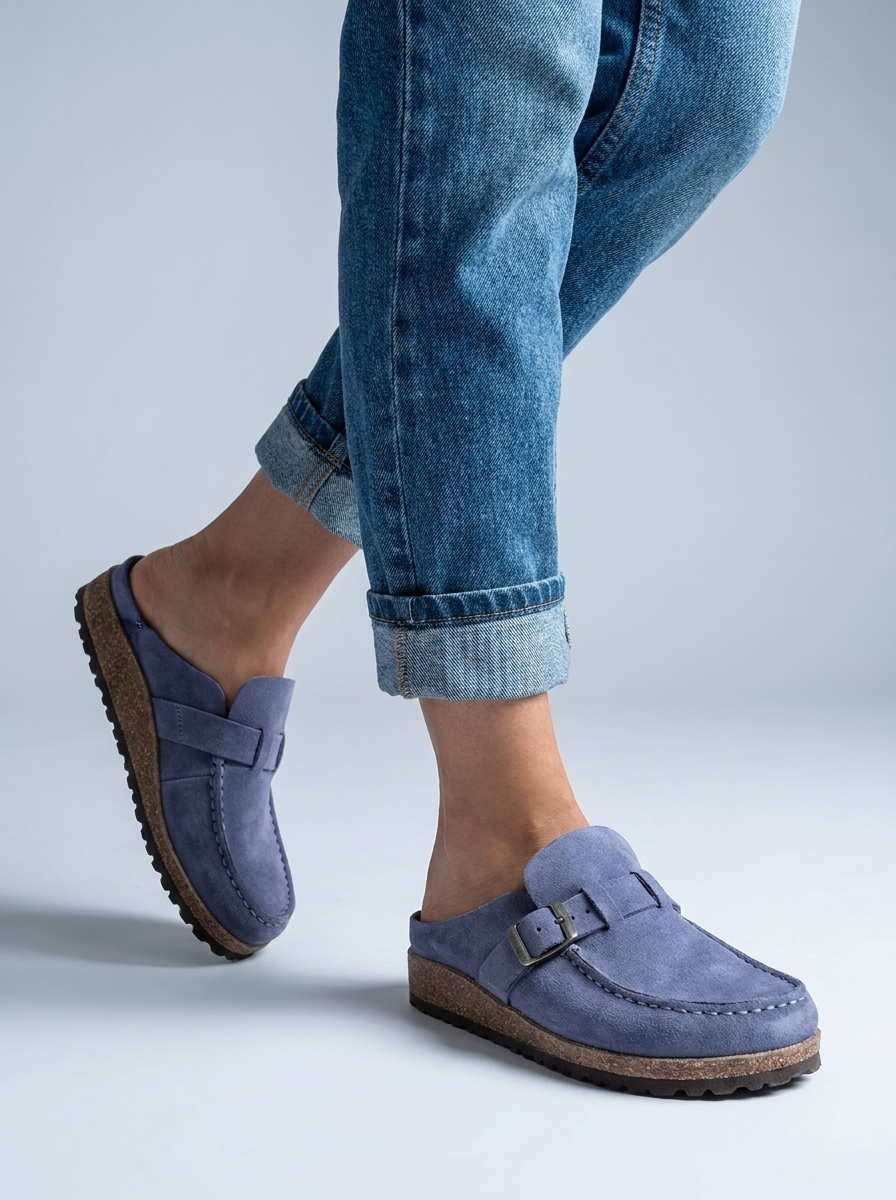 Elara | Komfortable Slip-On Sandaler Med Spænde