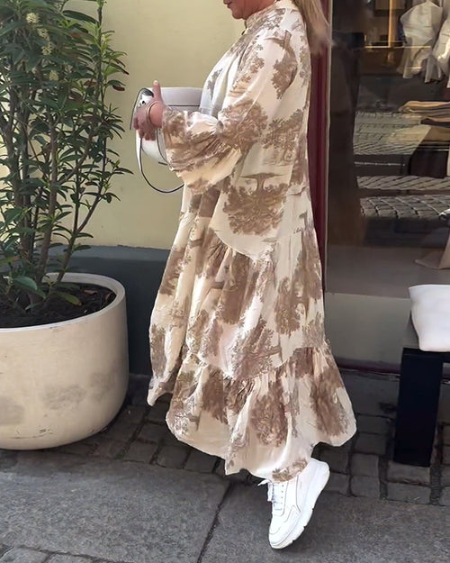 Eliana | Abito Lungo con Stampa Floreale