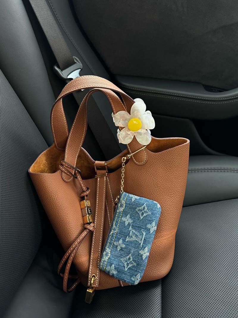 Amara|Borsa a Secchiello in Pelle di Lusso Donna