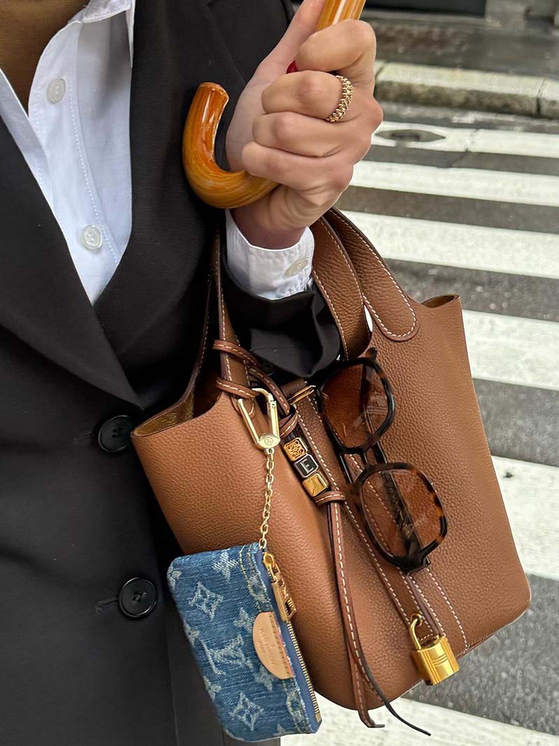 Amara|Borsa a Secchiello in Pelle di Lusso Donna