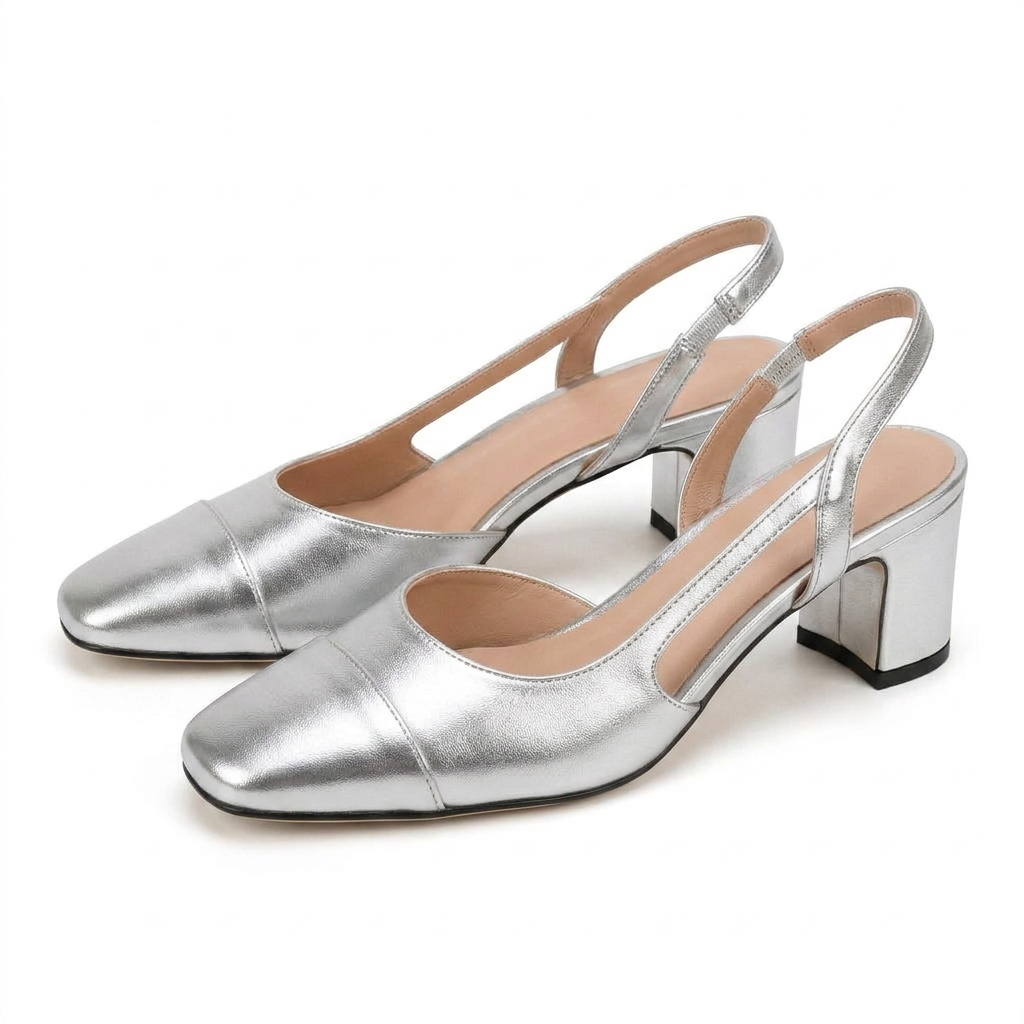 Aurielle | Slingback Pumps Med Blokhæl Til Dame