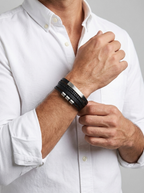 Orion | Flettet Læderarmbånd til Herre