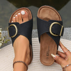 Bellora | Komfortable Sandaler Med Spænde Og Formet Sål