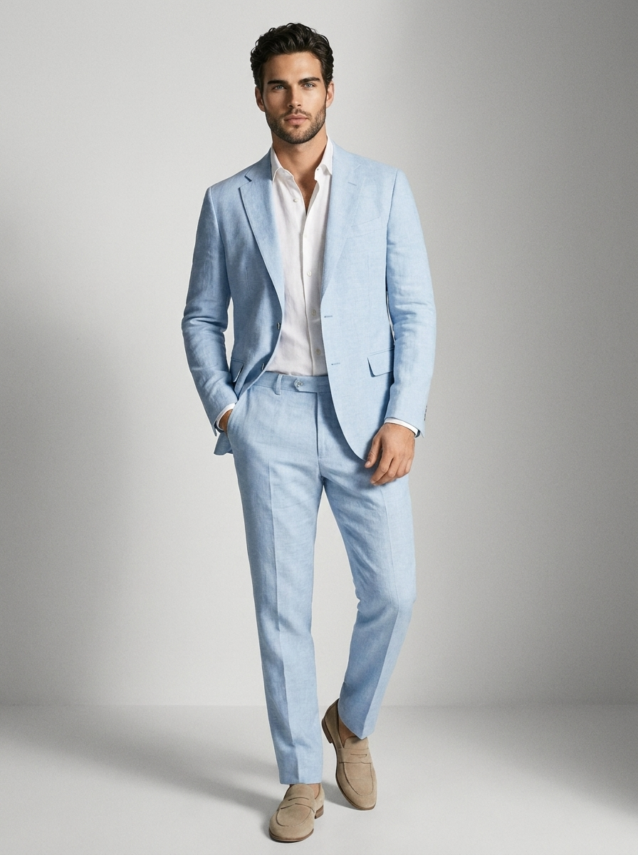 Lucien | Elegant Summer Suit in Linen Look