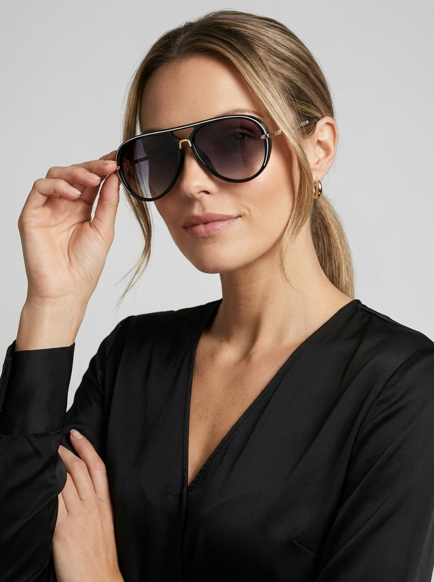 Ralia | Aviator Solbriller med Gradient Glas