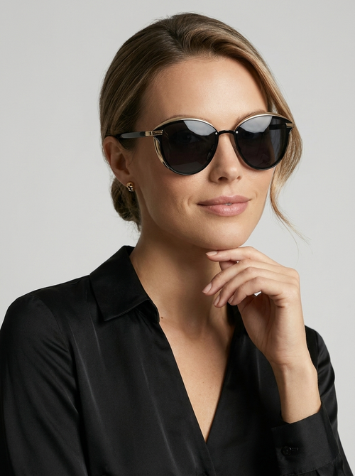 Jasmine | Cat Eye Solbriller med Spejlglas