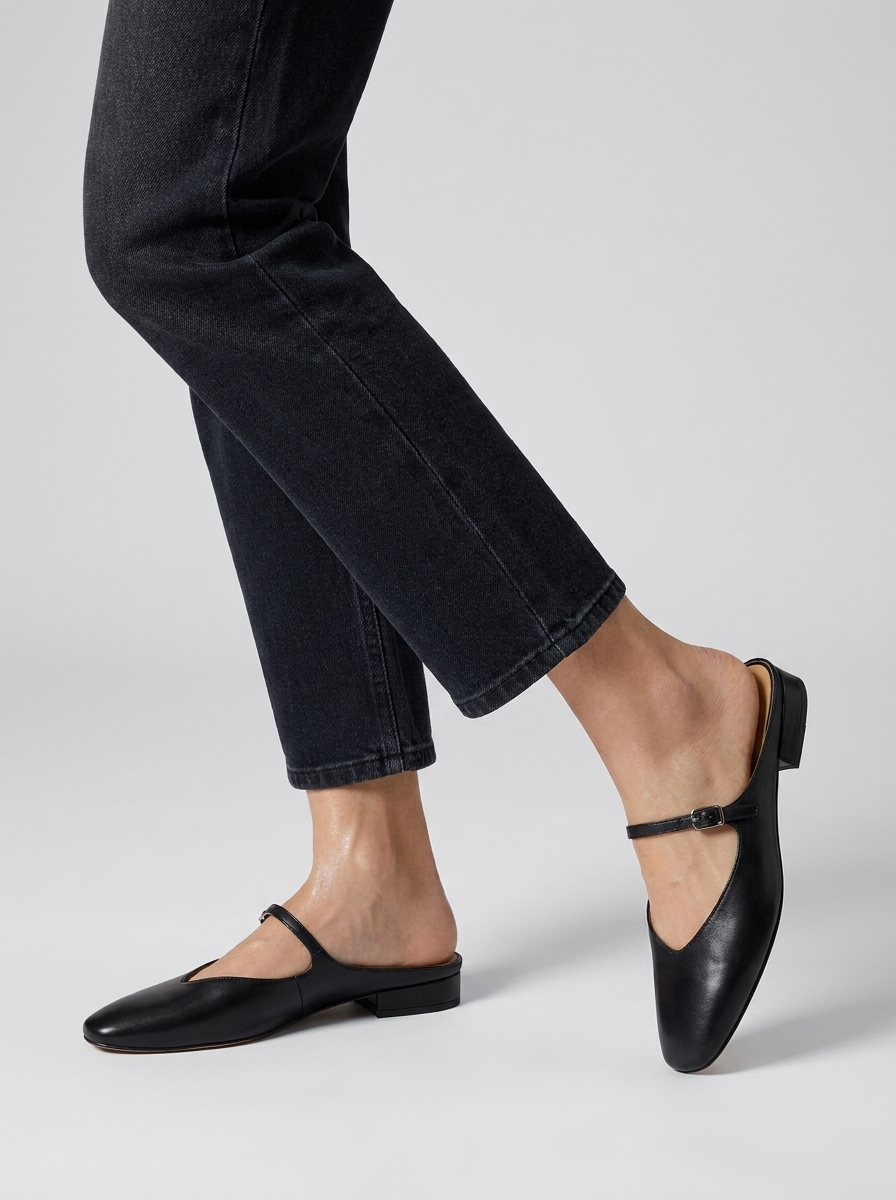 Elodie | Dame Mules Med Mary Jane Rem