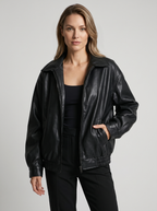 Alessia | Women's Oversized Leather Jacket