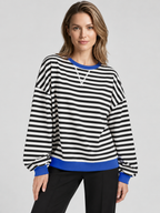 Elowen | Dame Stribet Sweatshirt
