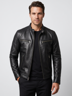Valerio | Men's Leather Biker Jacket