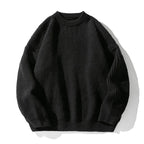 Emil | Herre Ribstrikket Sweater med Rund Hals