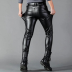 Nolan | Men's Slim-Fit Leather Trousers
