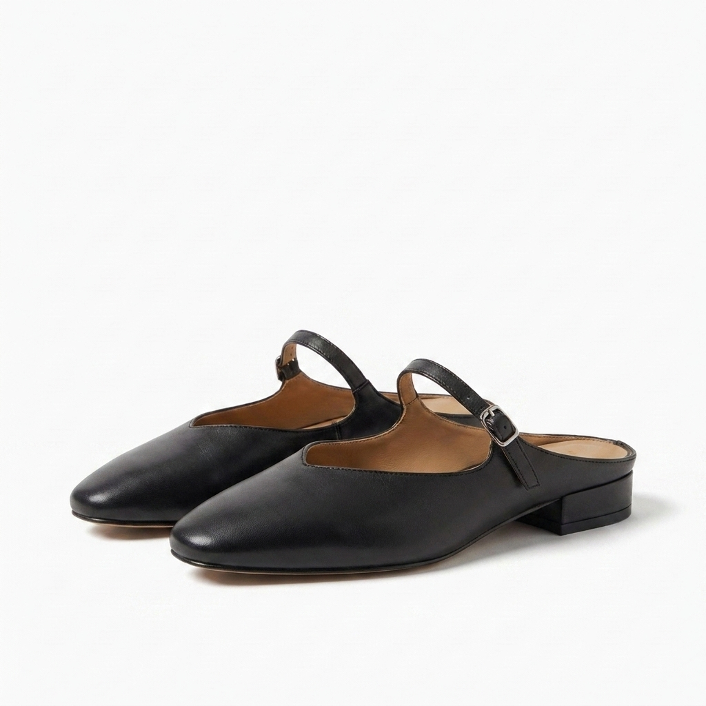 Elodie | Dame Mules Med Mary Jane Rem