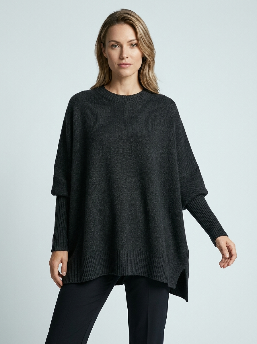 Eveline | Women's Oversized Knitted Poncho