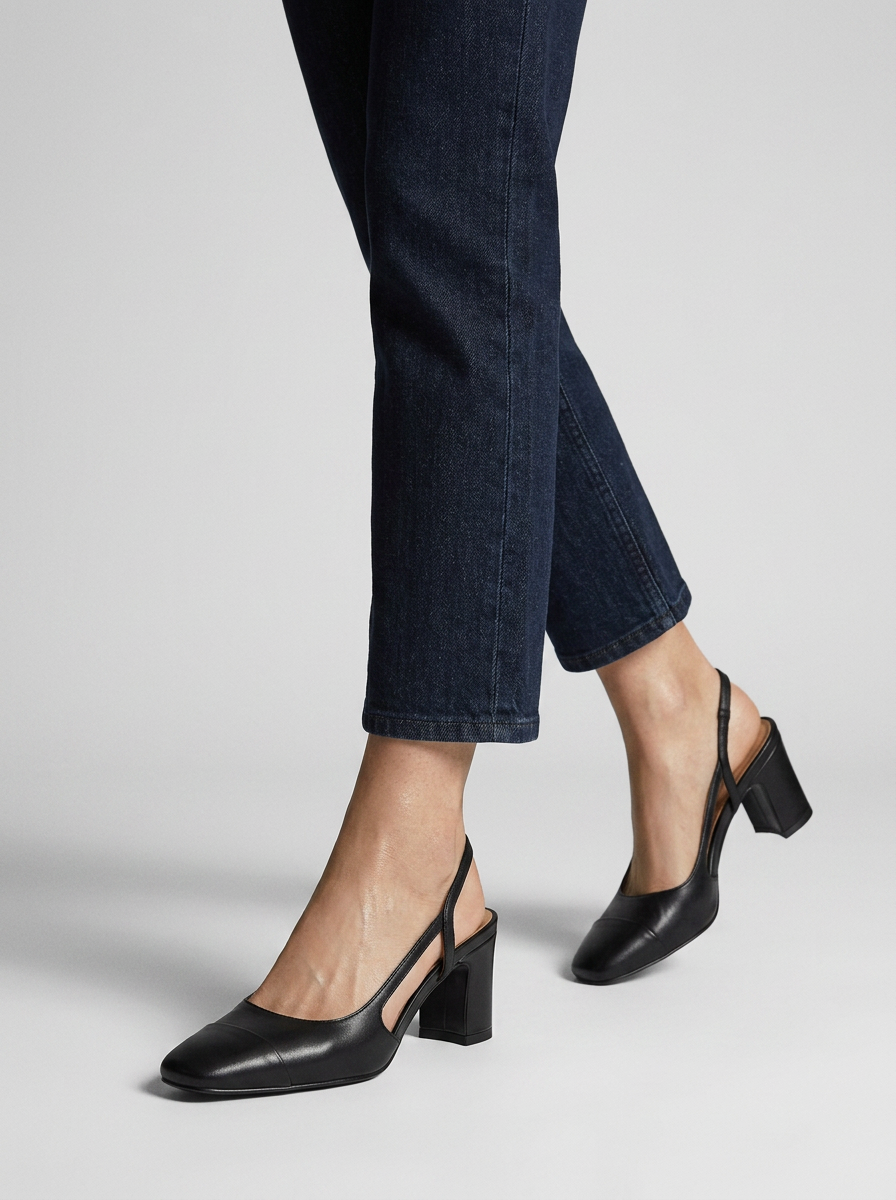 Aurielle | Slingback Pumps Med Blokhæl Til Dame