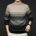 Adrian | Men's wool sweater with graduated stripes