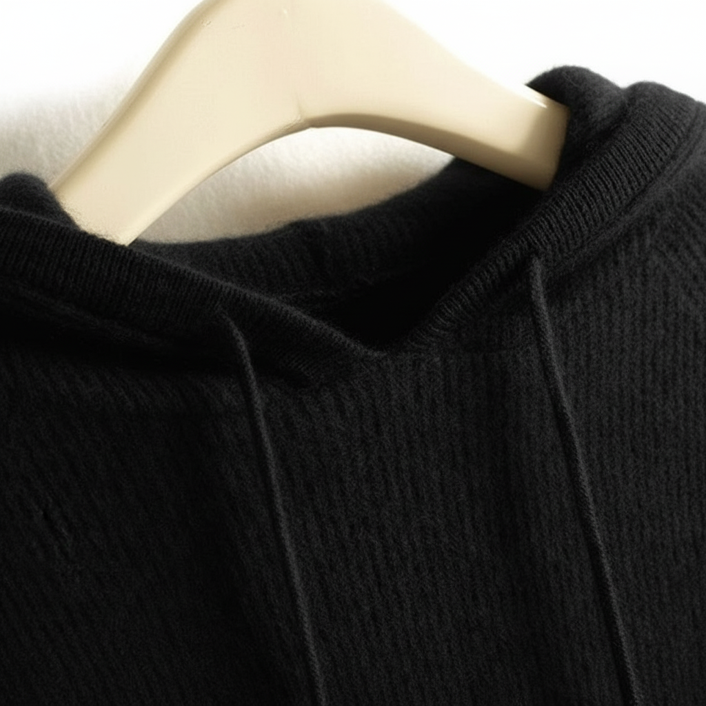 Amelie | Dame cashmere hoodie med snørehætte og afslappet pasform