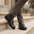 Anton | Men's lace-up boots in faux leather