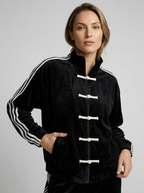 Yumei | Women's Track Jacket with Contrast Stripes