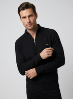 Marcello | Half Zip Herresweater med Opstående Krave