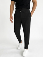 Leo | Men's Textured Joggers with Elastic Waist