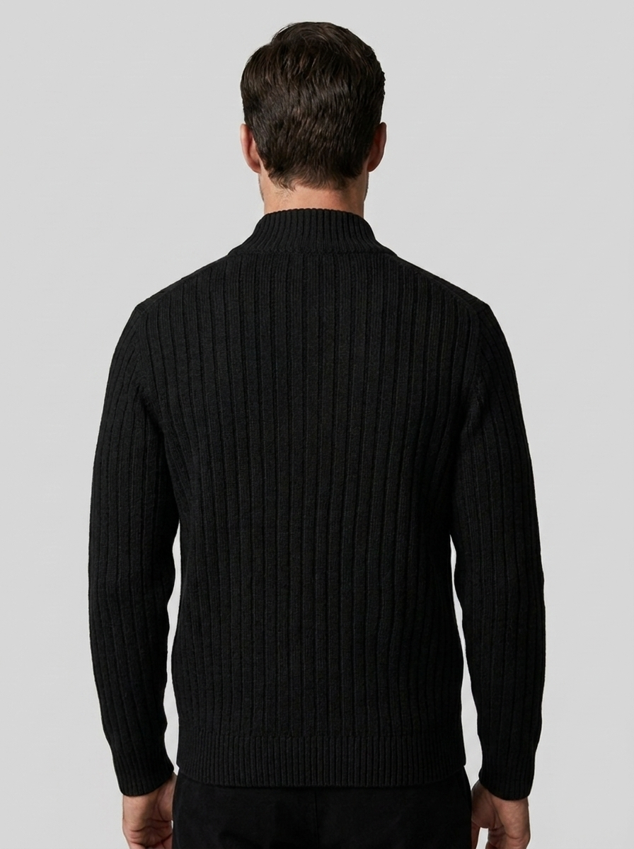 Adrian | Herre Ribstrikket Cardigan