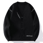 Lucian | Herre cardigan i bomuldsblanding med V-hals