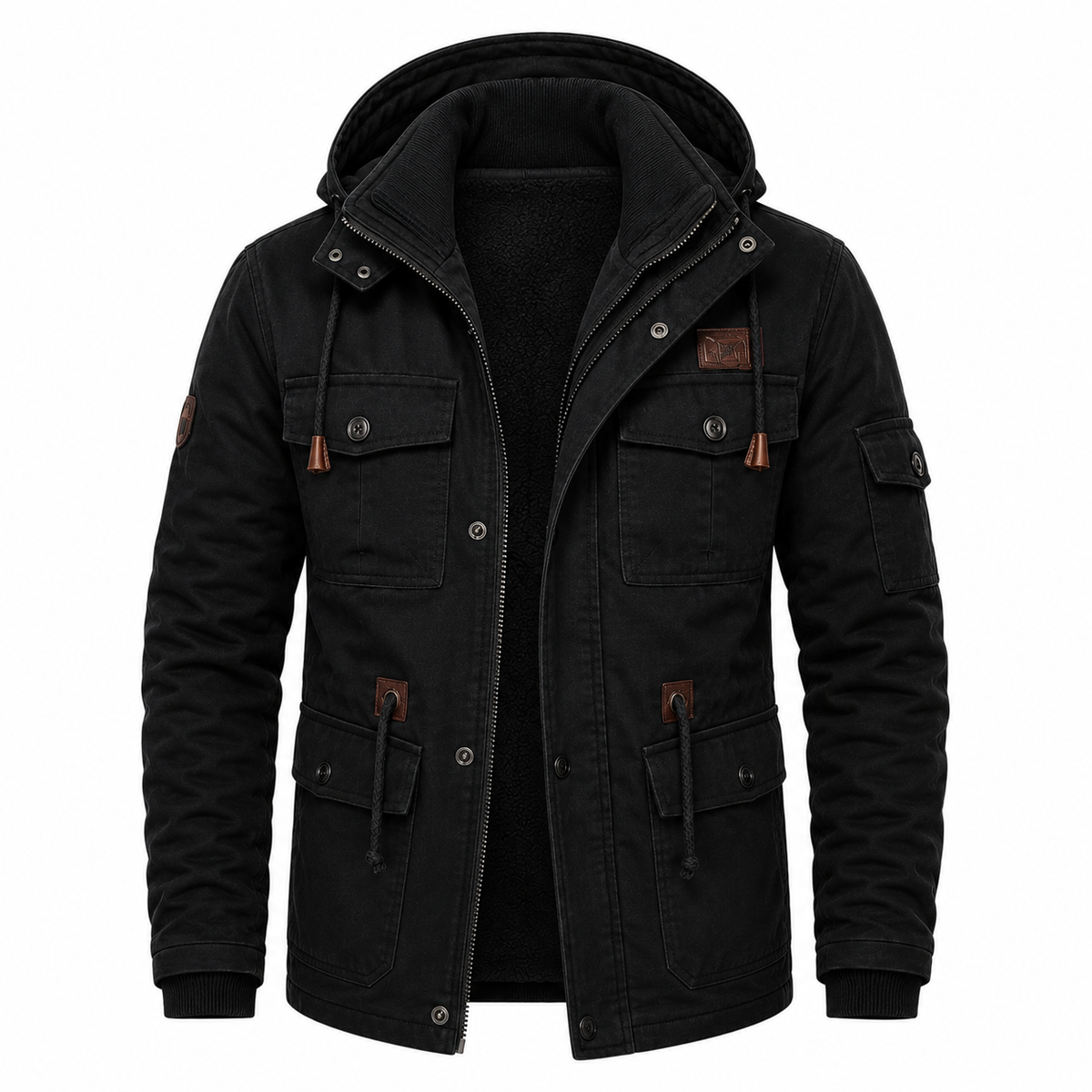Magnus | Men's polyester winter jacket with fleece lining