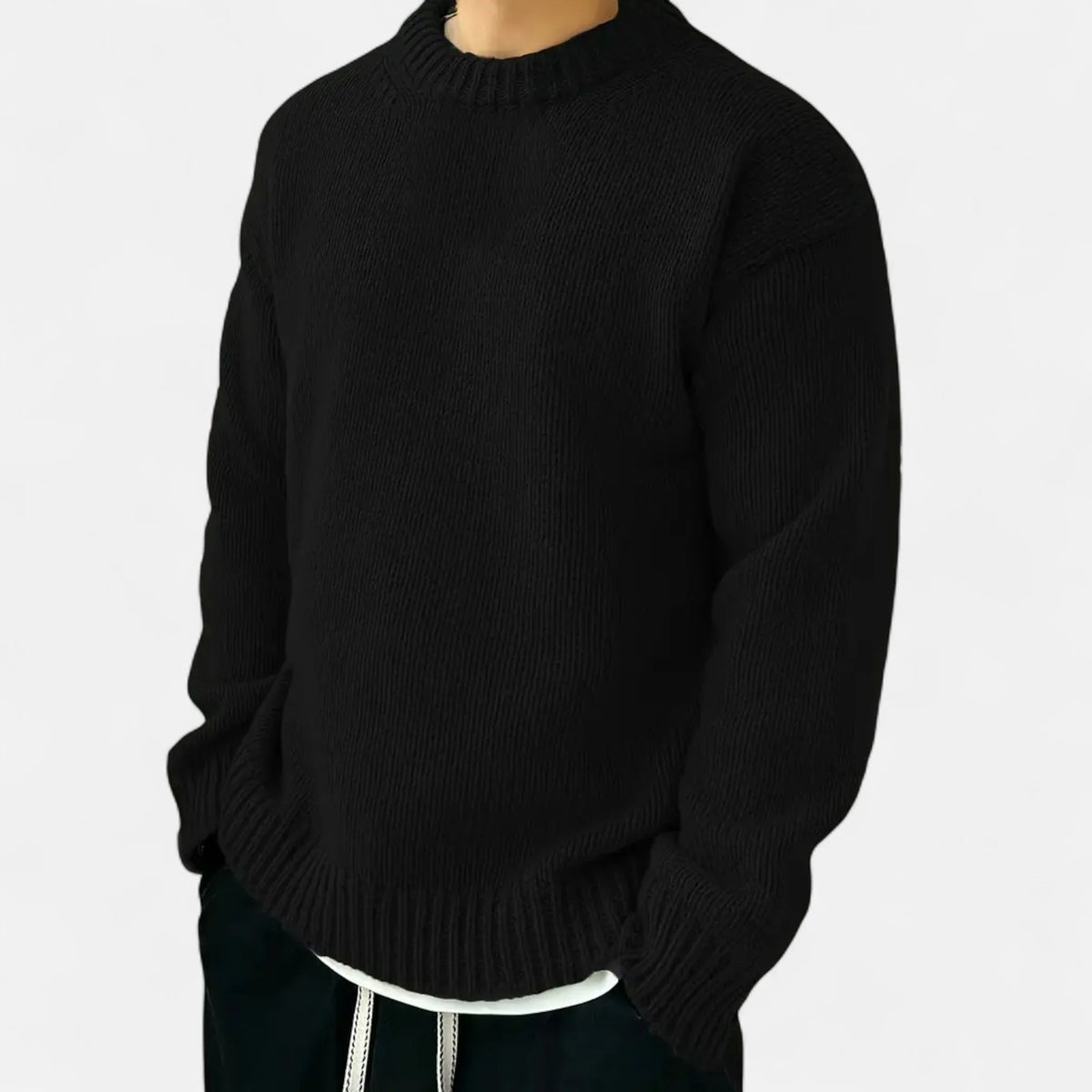 Mikkel | Herre Strikket Pullover Sweater