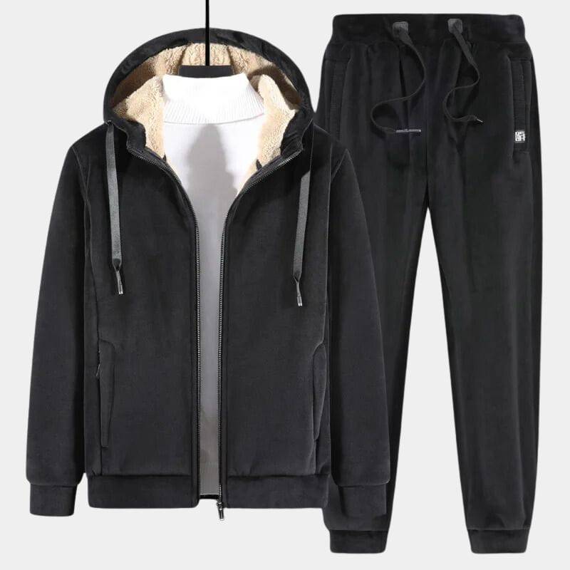 Remi | Unisex joggingsæt med blødt for og hættetrøje med lynlås