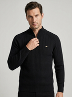 Valentino | Ribstrikket Half Zip Sweater til Herre