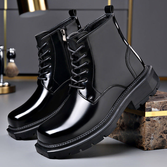 Valerio | Men's ankle boots with laces and chunky soles