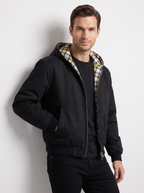 Josh | Reversible Hooded Sweatshirt with Plaid Print