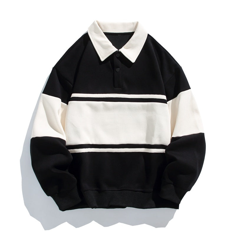 Viggo | Men's Striped Polo Sweatshirt
