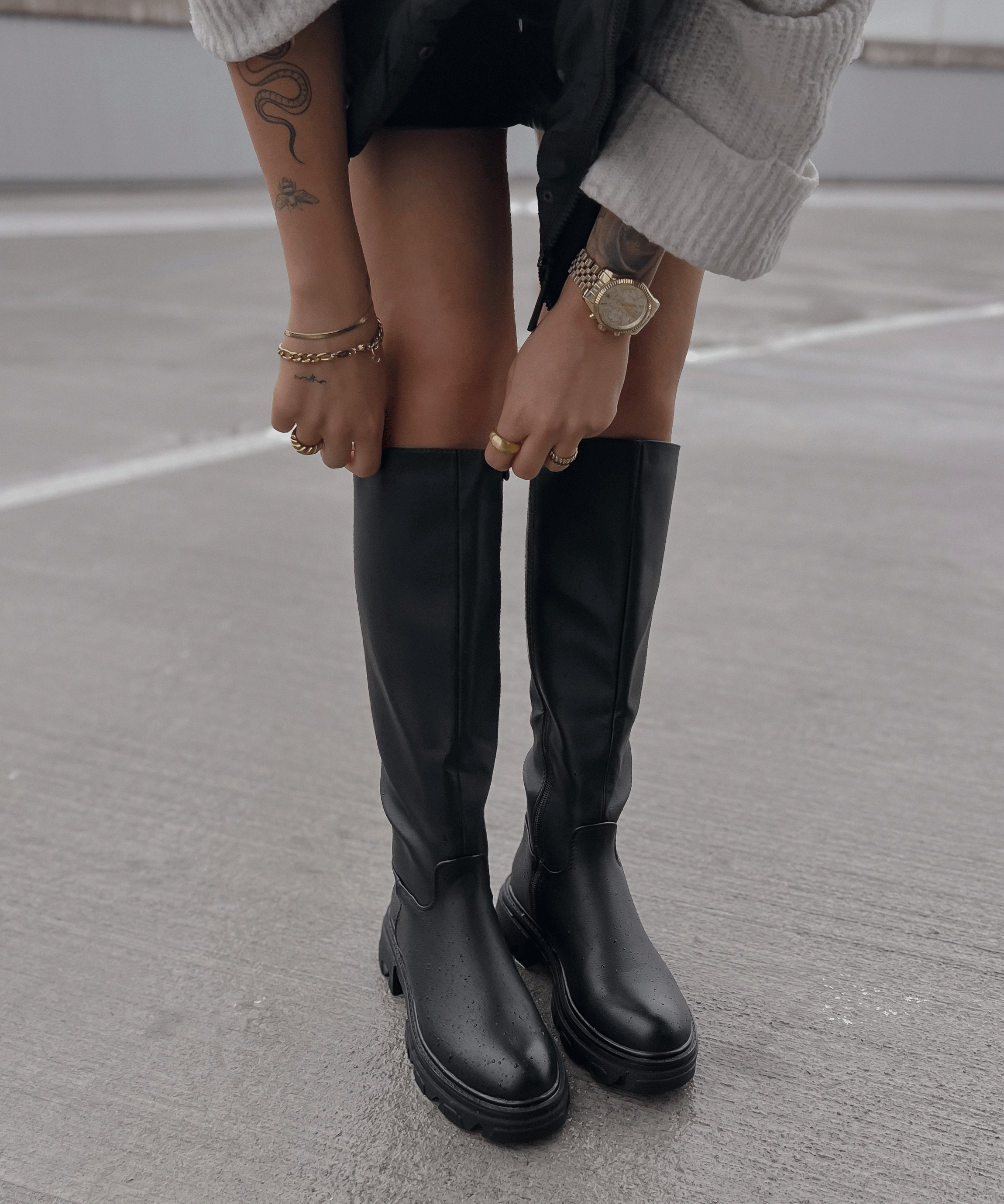 Elara | Women's Chunky Knee-High Boots