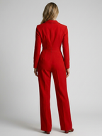 Valerina | Elegant Jumpsuit Med Brede Ben Og Revers