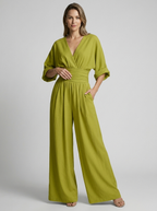 Seraphina | Elegant Jumpsuit with V-Neckline and Defined Waist
