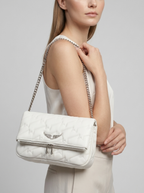 Aurelia | Bolso bandolera con correa de cadena y diseño de solapa elegante