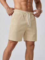 Rafael | Strukturerede Bade Shorts med Elastisk Talje