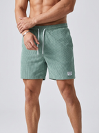 Rafael | Strukturerede Bade Shorts med Elastisk Talje
