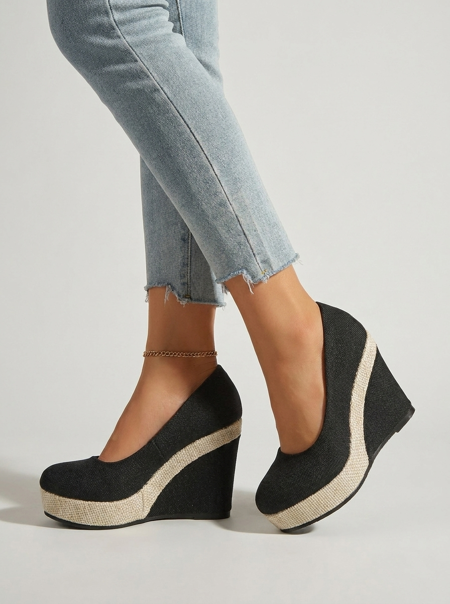 Novella | Komfortable Plateau Pumps Med Kilehæl