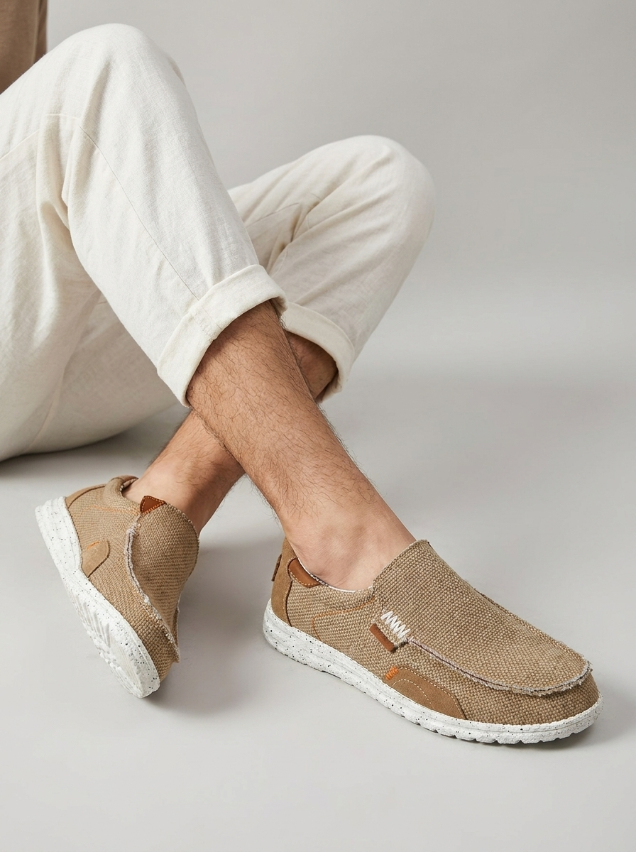 Southport | Herre Canvas Loafers Med Slip-On Design