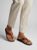 Sebastian | Læder Flip-Flops Til Mænd Med Komfortsål