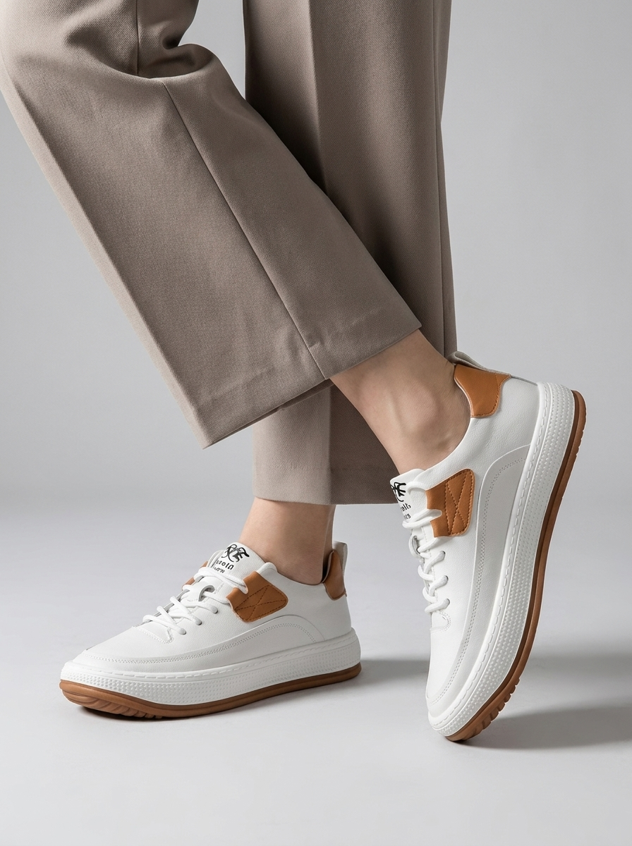 Lorenzo | Minimalistiske Læder Sneakers Med Komfortsål