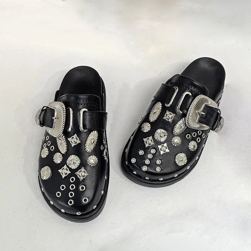 Rebelde | Limited Edition Læder Punk Clogs Damer